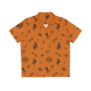 Afro Cultural Art Brushed Hawaiian Shirt