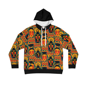 Afro Tribal Art Pattern Pullover Hoodie