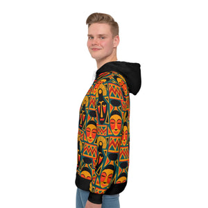 Afro Tribal Art Pattern Pullover Hoodie