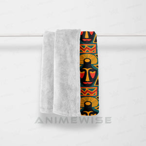 Afro Tribal Art Pattern Blanket