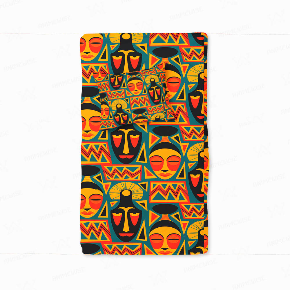 Afro Tribal Art Pattern Duvet Cover Bedding