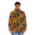 Afro Tribal Art Pattern Puffer Jacket