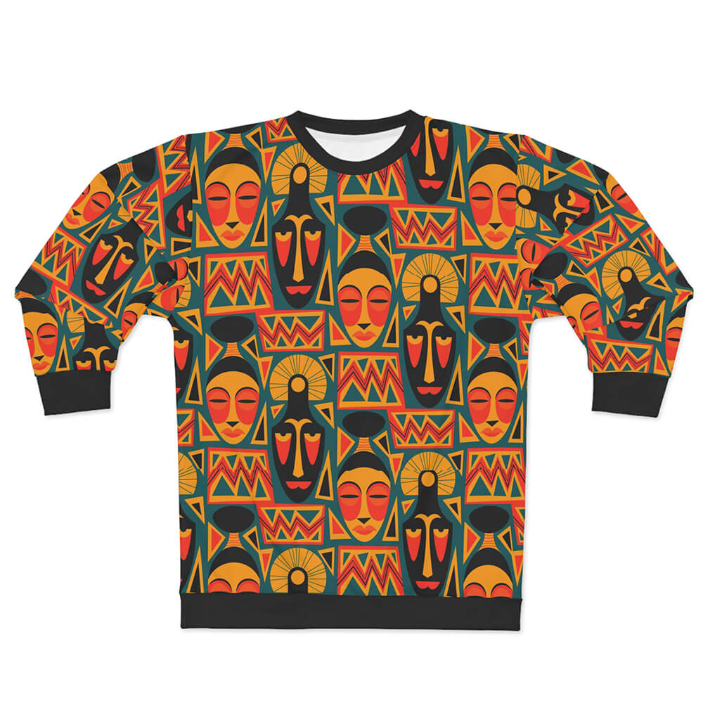 Afro Tribal Art Pattern Sweatshirt