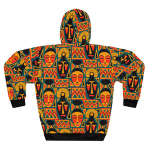 Afro Tribal Art Pattern Pullover Hoodie