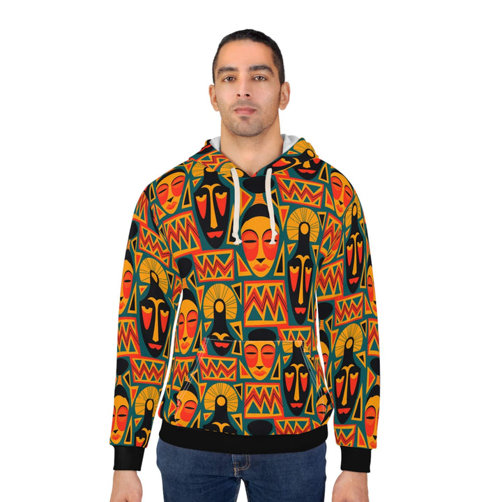 Afro Tribal Art Pattern Pullover Hoodie