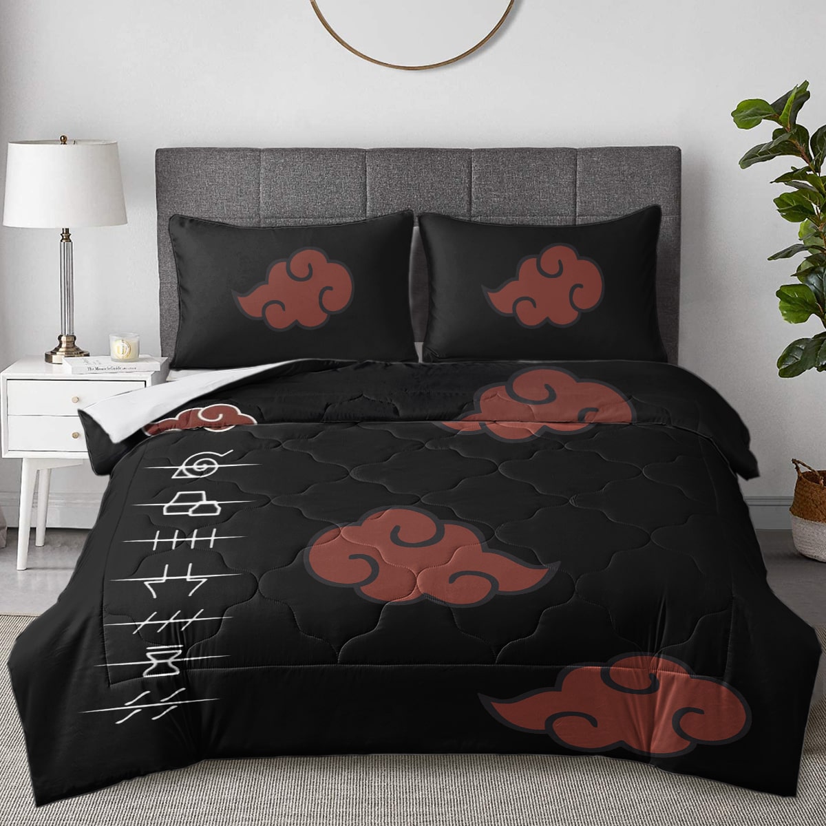 Shinobi Clouds Classic Pattern Comforter Set