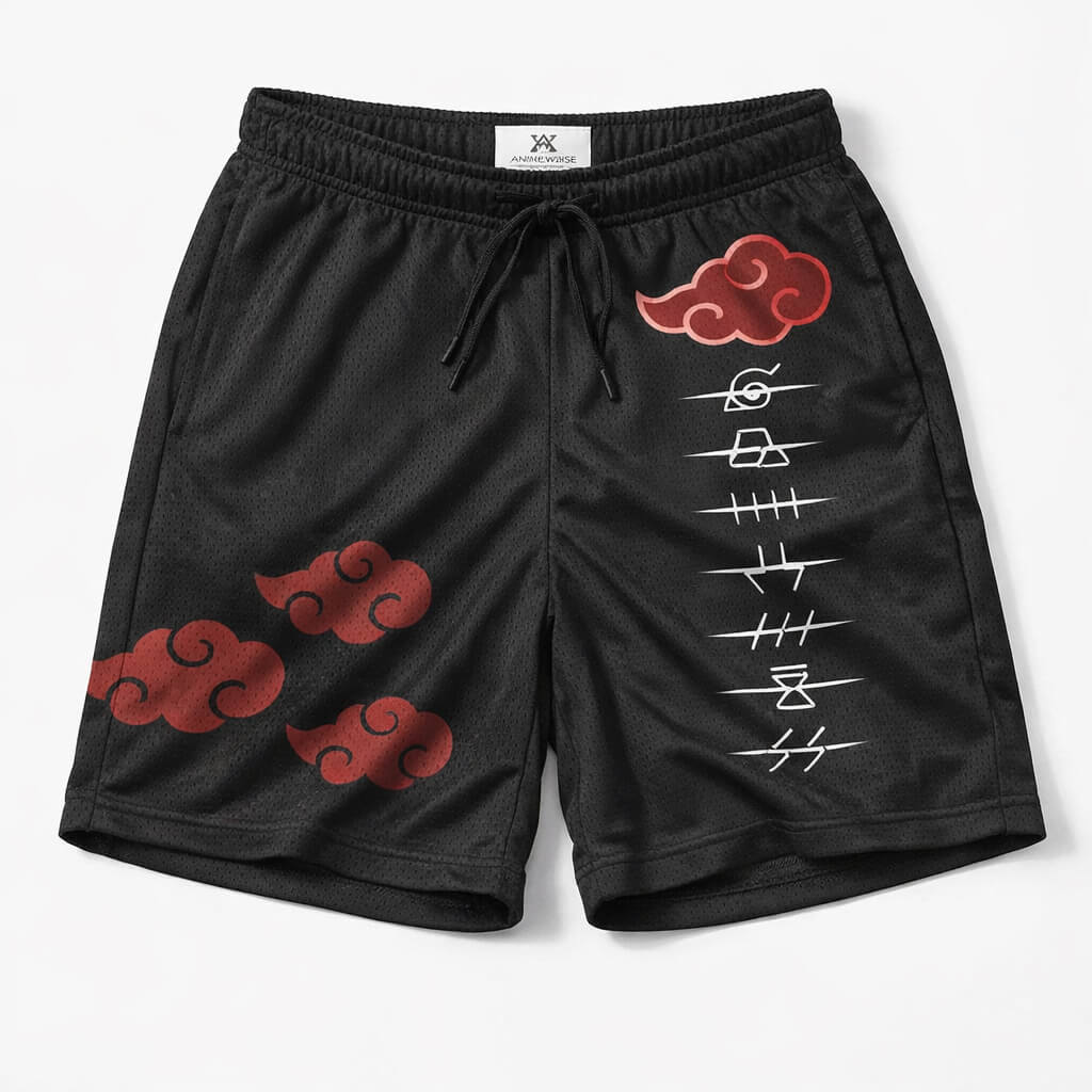 Clouds Kanji Mesh shorts
