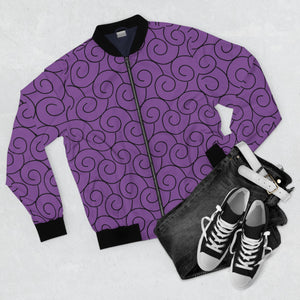 Devil Fruit Pattern Bomber Jacket