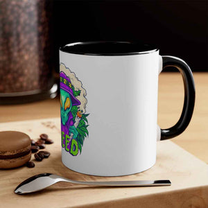 Alien Smoking Accent Coffee Mug