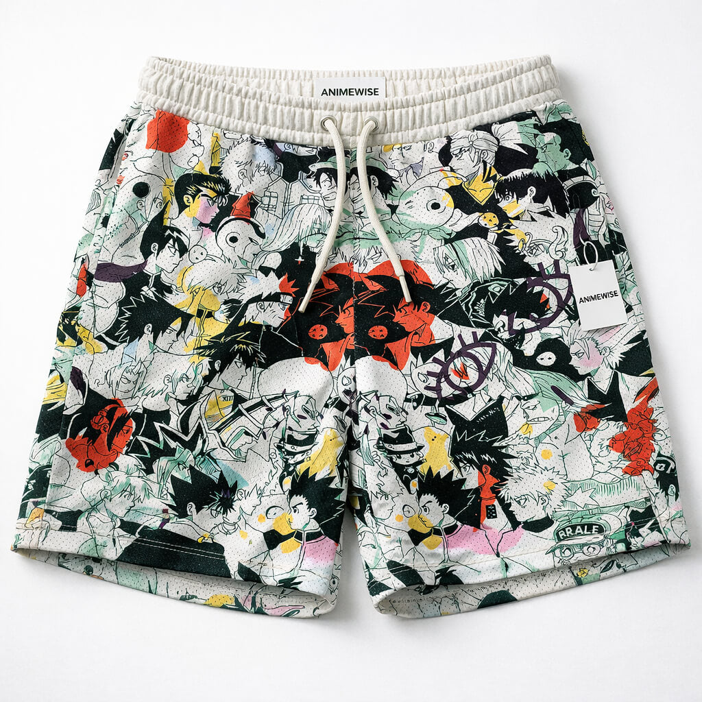All Anime Mesh Shorts
