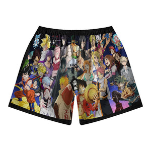 All Manga Love Anime Style Mesh shorts