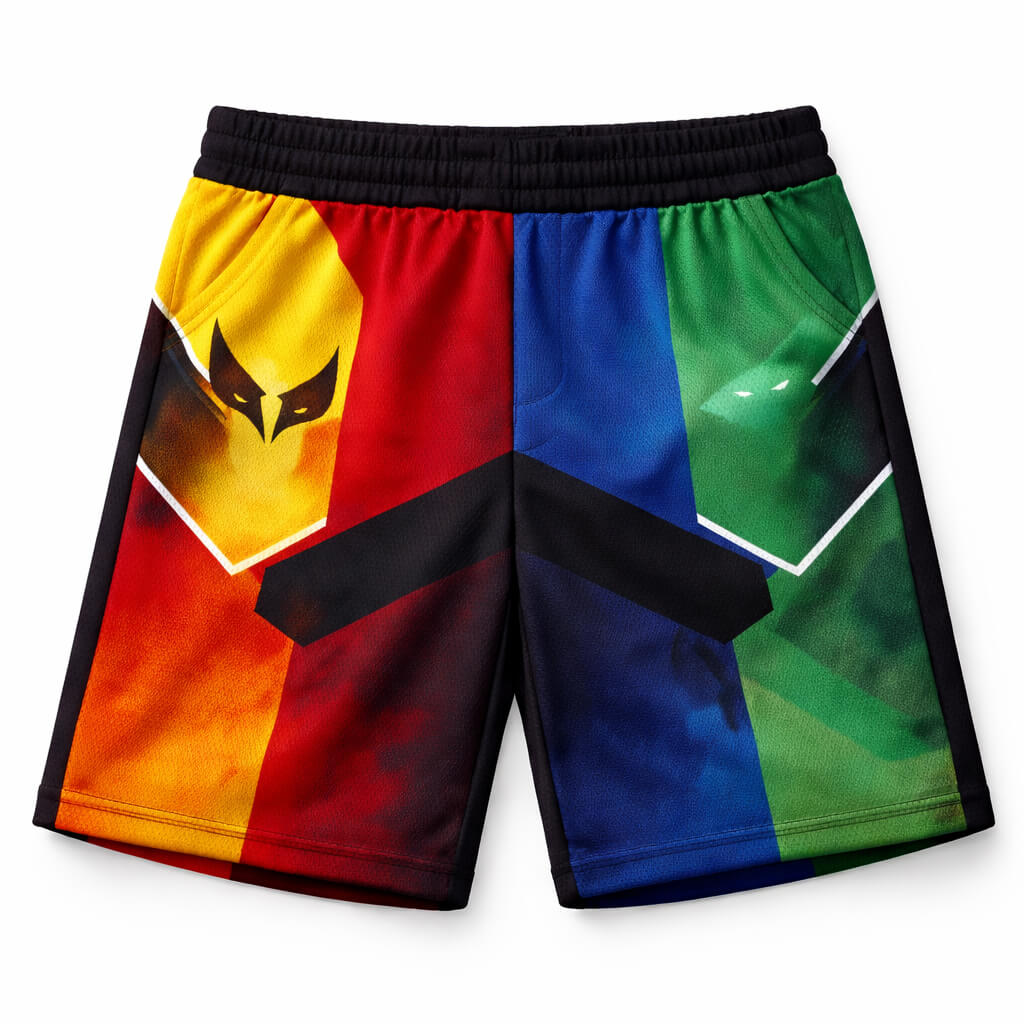 All Heroes Universe Blend Mesh shorts
