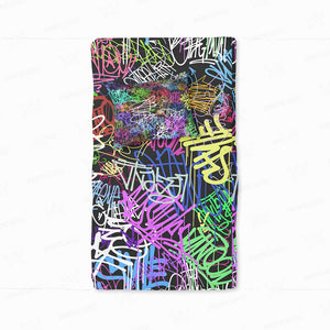 All Over Brushed Strokes Graffiti Duvet Cover Bedding