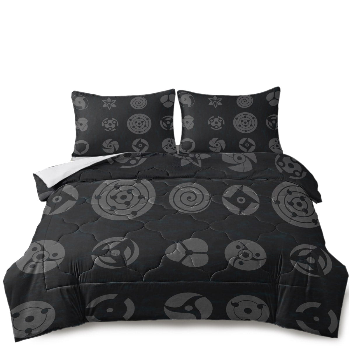 Anime Shinobi Eyes All Over Brushed Comforter Set