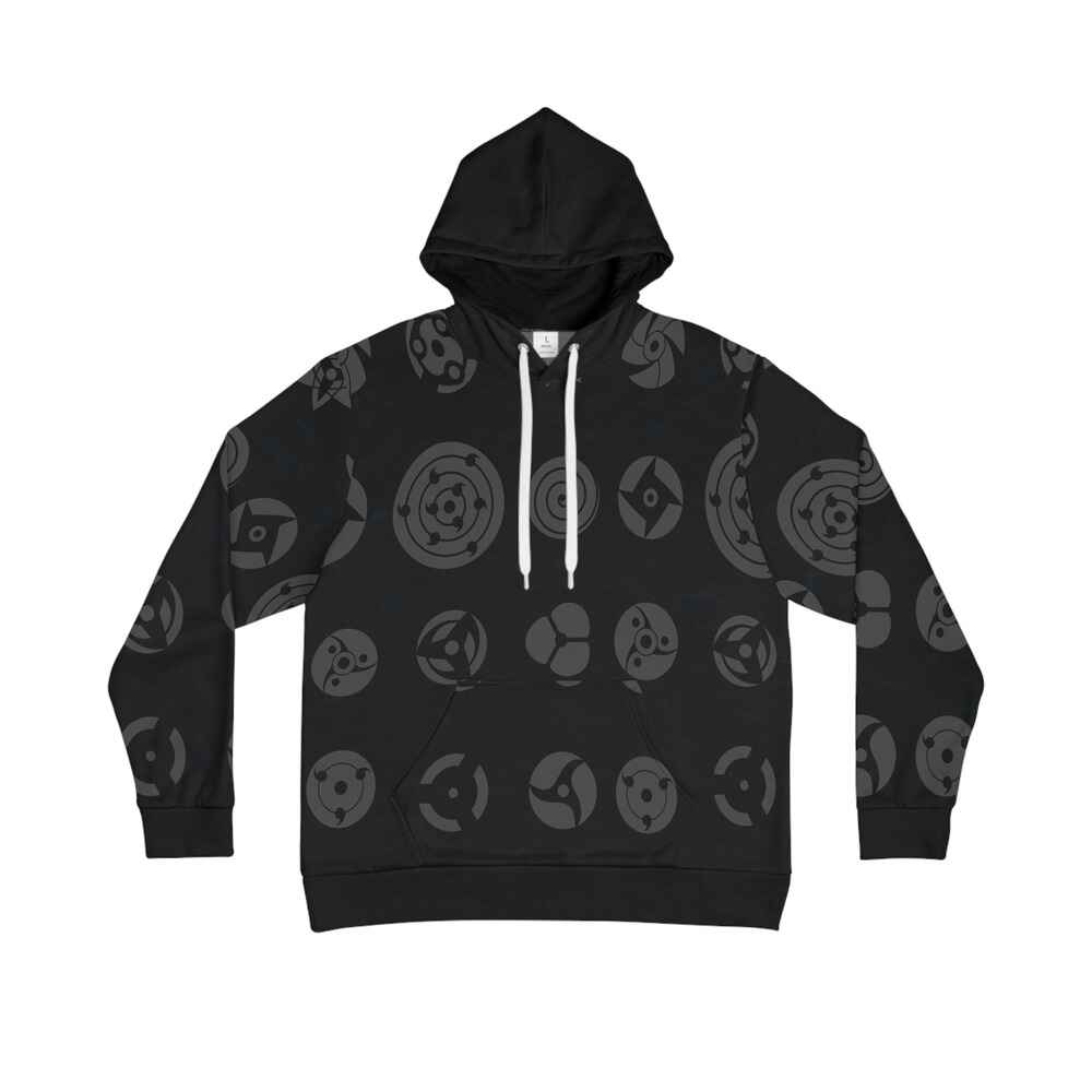 Anime Shinobi Eyes All Over Brushed Pullover Hoodie