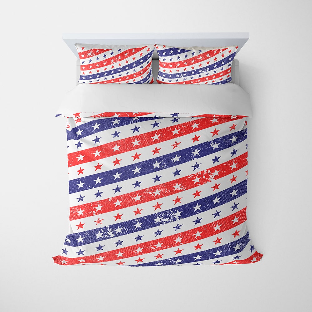 American Vintage Patriotic Empyrean Blend Comforter Set Bedding