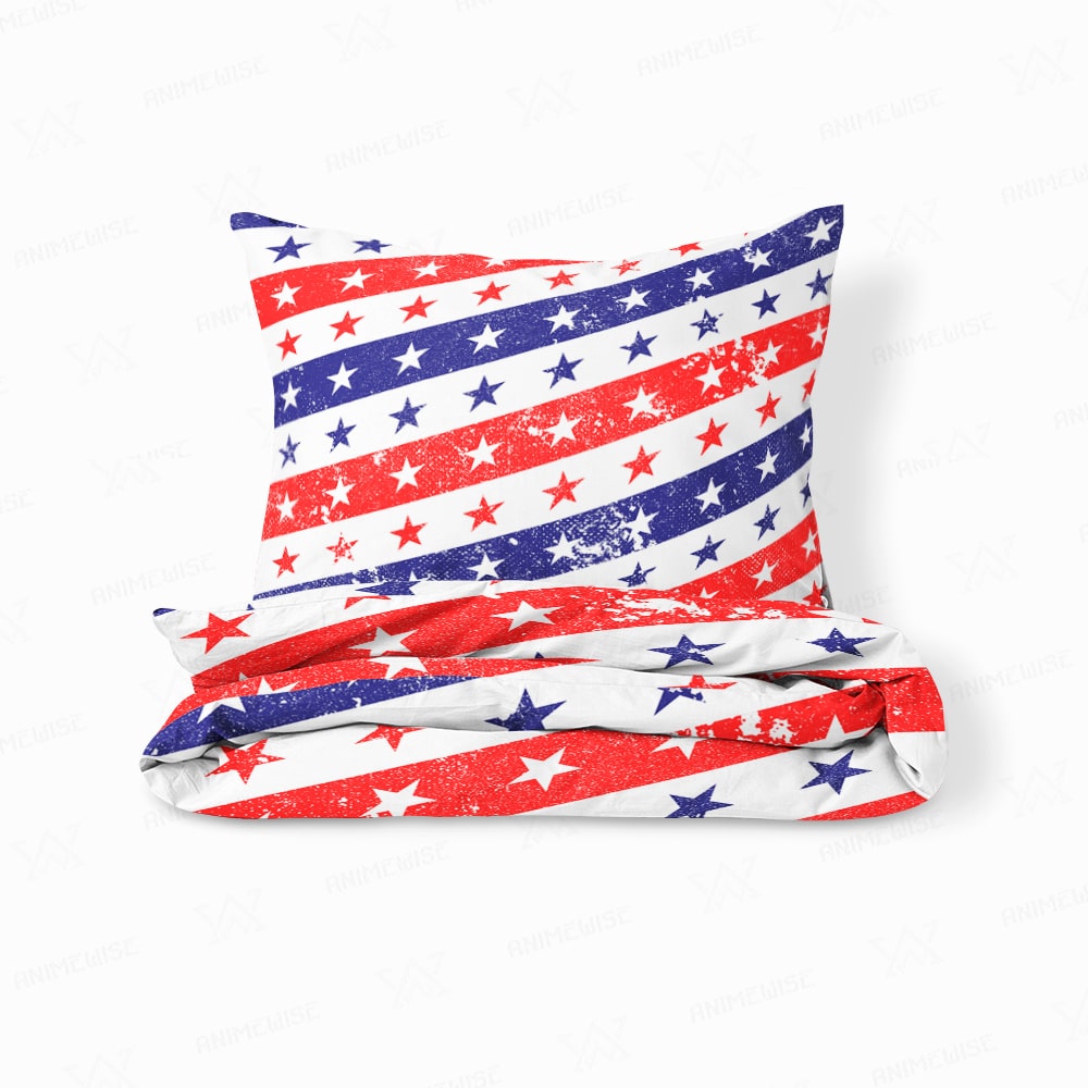 American Vintage Patriotic Empyrean Blend Duvet Cover Bedding