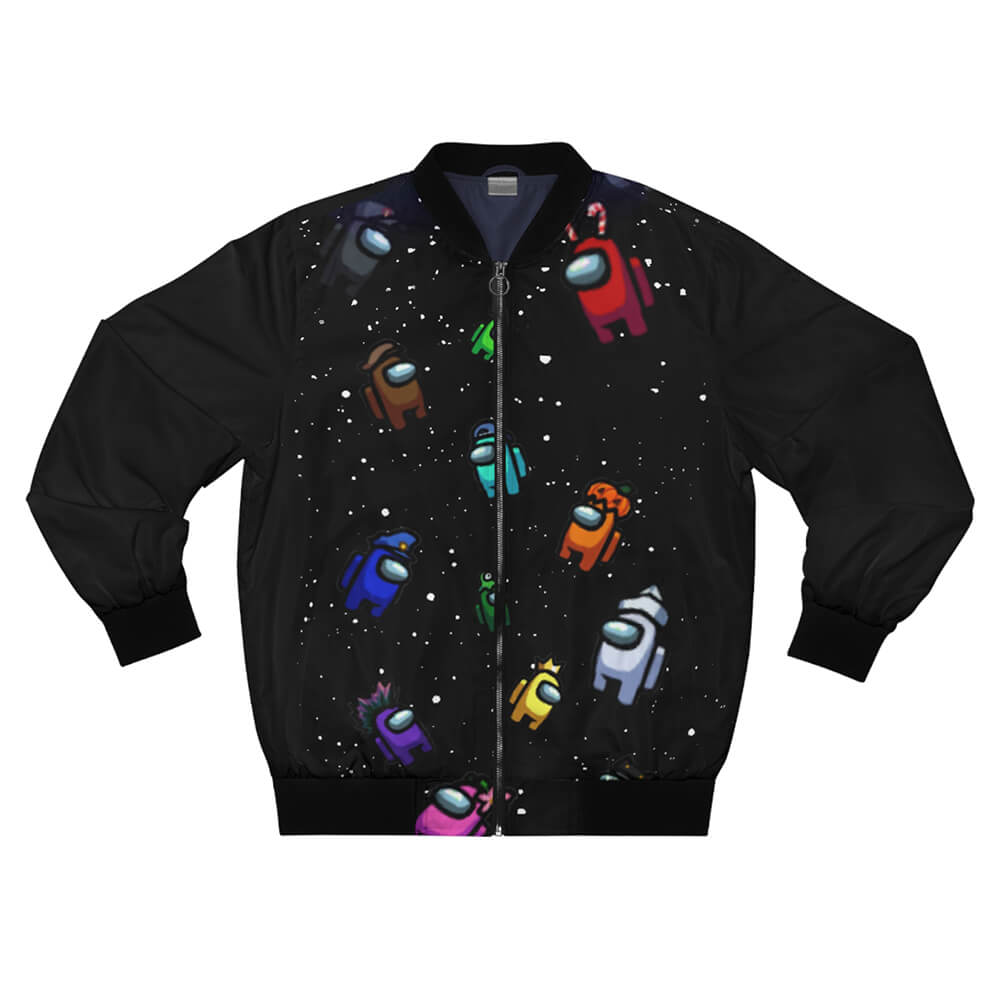 Among Us Space Ship Blend Bomber Jacket