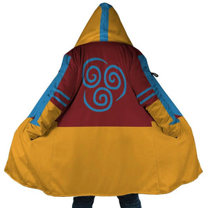 Aang The Last Air Bender Hooded Cloak Coat