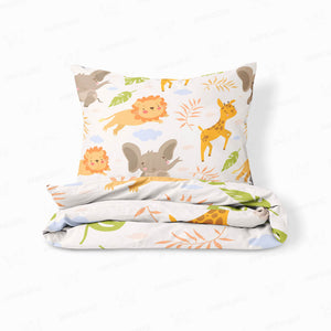 Animal Doodles Pattern Comforter Set Bedding