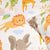 Animal Doodels Pattern Kids Duvet Cover Bedding