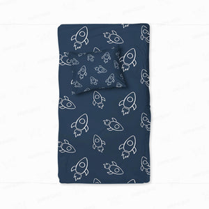 Apace Rockets Modern Stitched Duvet Cover Bedding