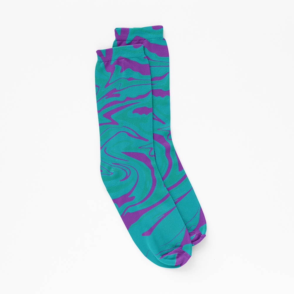 Ashido Abstract Pattern Socks