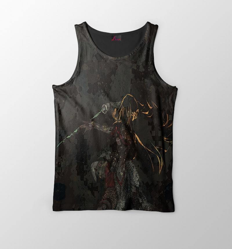 Sword Art Online Asuna Yuuki Camouflaged style Tank Top