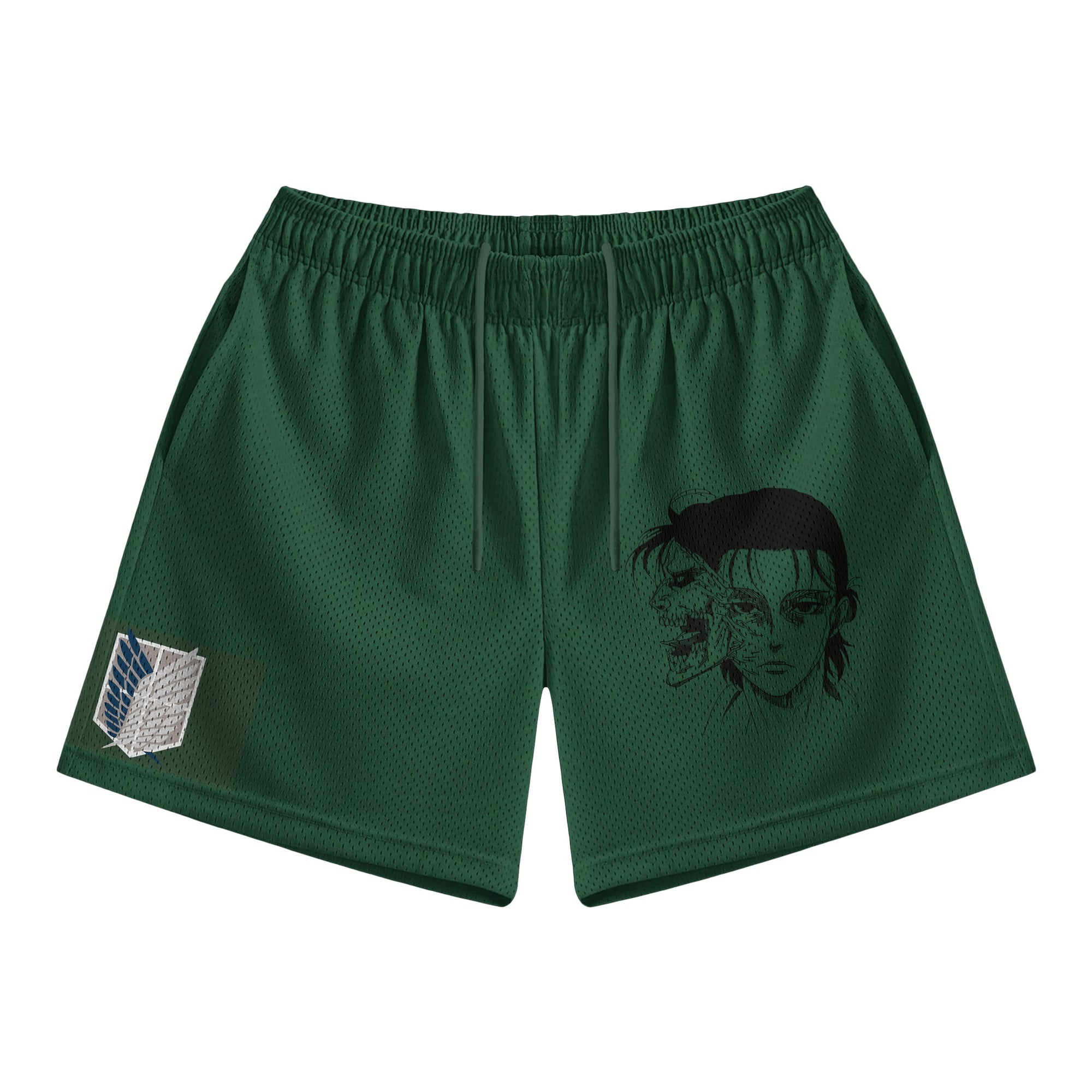 Titan Emblem Fusion Mesh shorts