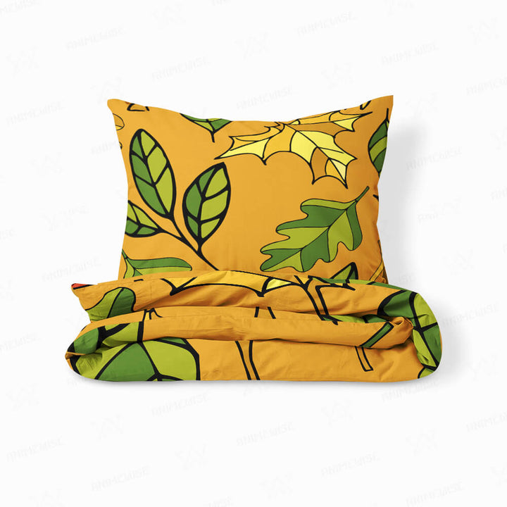 Autumn Leaves Double Brushed Duvet Cover Bedding