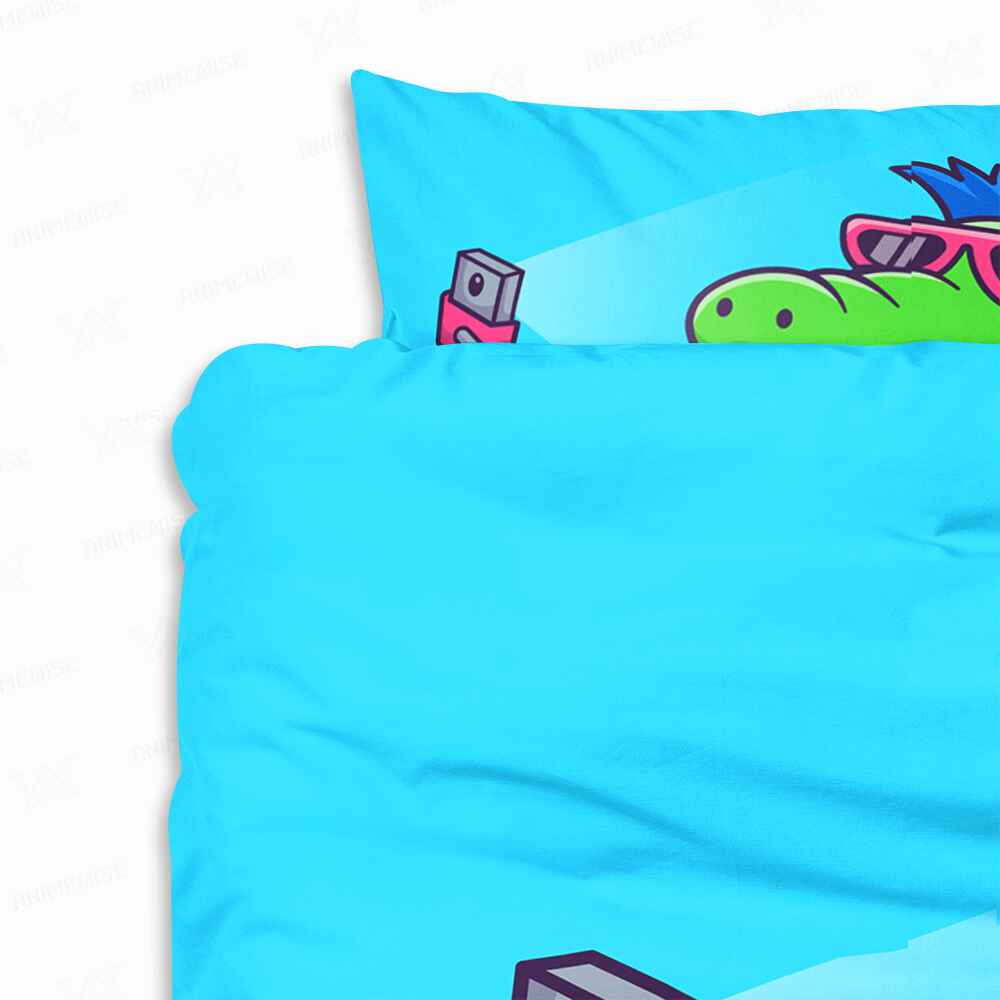 Baby Crocodile take Selfie Comforter Set