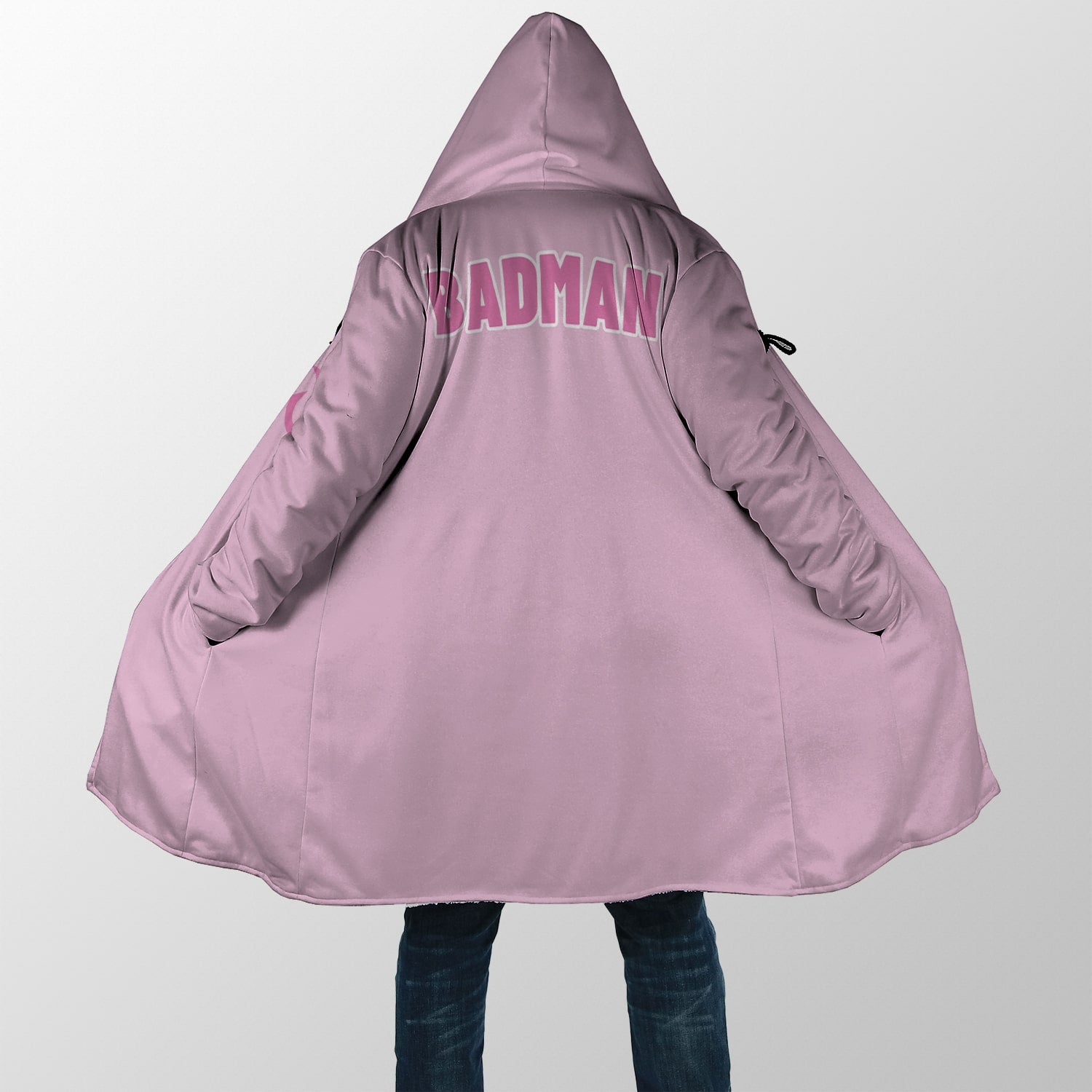 BadMan Pink Hooded Cloak