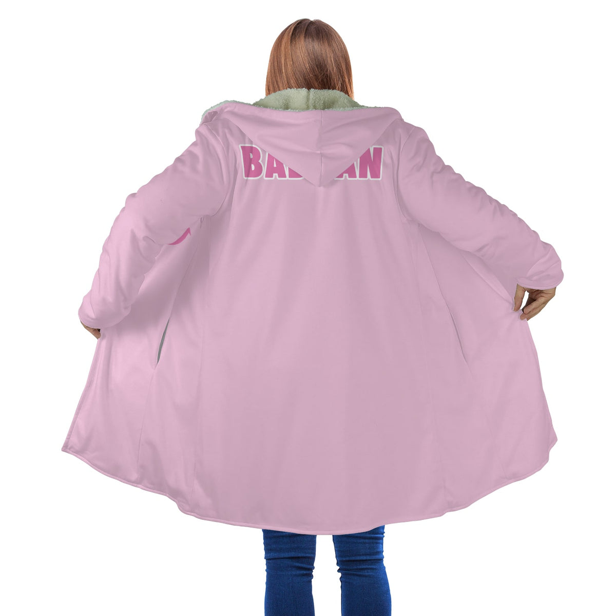BadMan Pink Hooded Cloak
