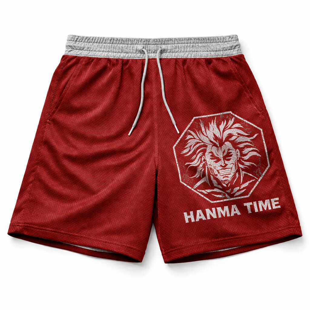 Hanma Time Baki Mesh shorts