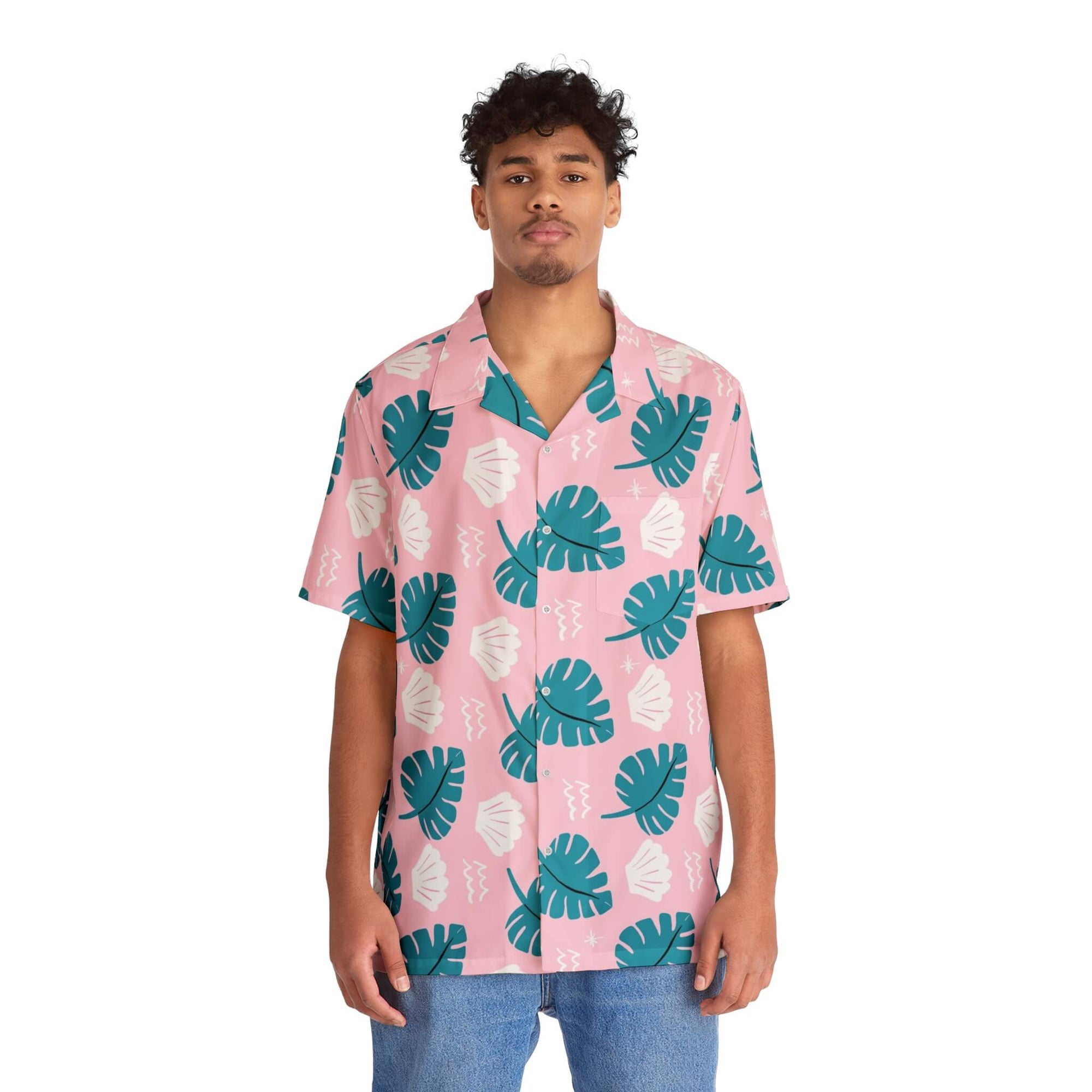 Palm Beach Classic Pink Hawaiian Shirt