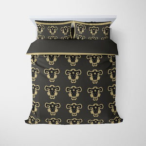 Black Bull All Over Brushed Comforter Set Bedding