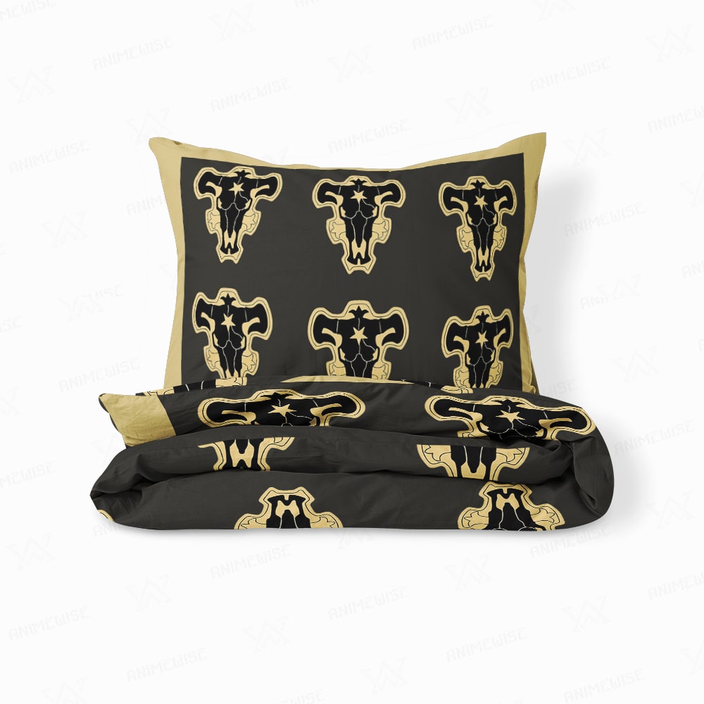 Black Bull All Over Brushed Comforter Set Bedding