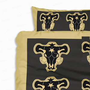 Black Bull All Over Brushed Clover Duvet Cover Set Bedding
