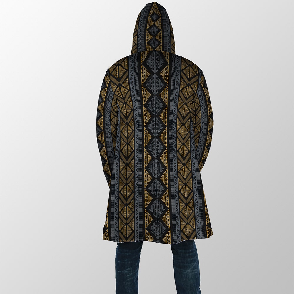 Black Panther Afro Ethnic Pattern Hooded Dream Cloak Coat