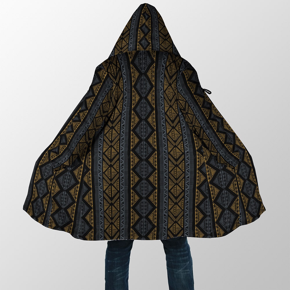 Black Panther Afro Ethnic Pattern Hooded Dream Cloak Coat