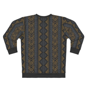 Black Panther Afro Ethinic Fusion Pattern Sweatshirt