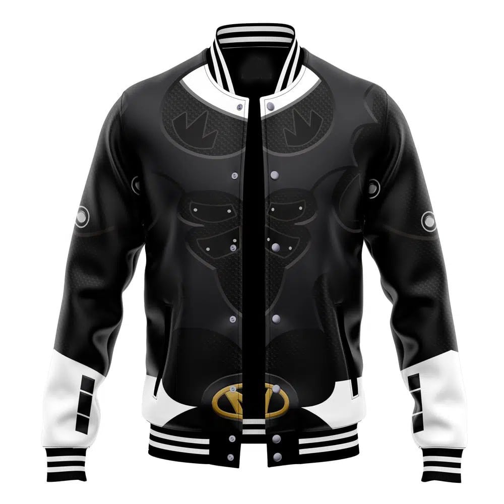 Black Psycho Rangers Varsity Jacket