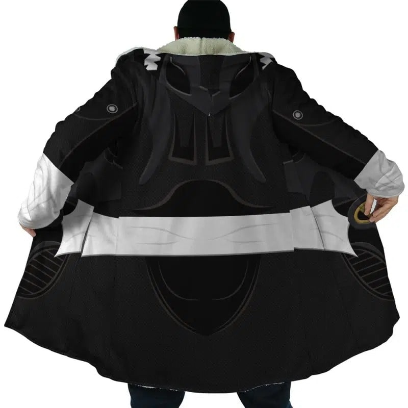 Black Psycho Ranger Hooded Dream Cloak Coat