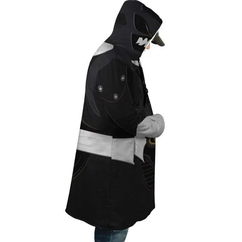 Black Psycho Ranger Hooded Dream Cloak Coat