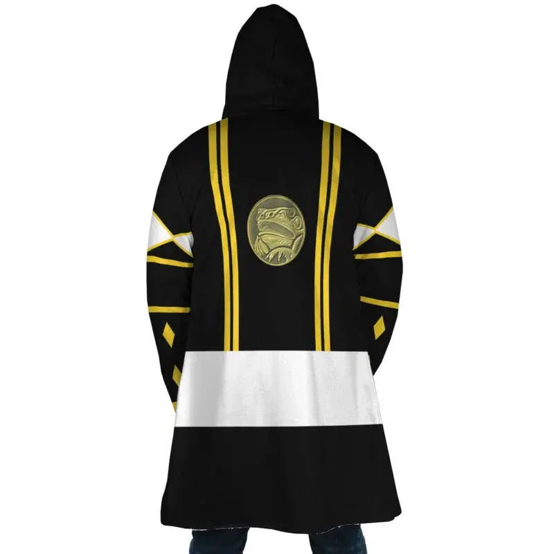 Black Ranger Hooded Cloak Coat