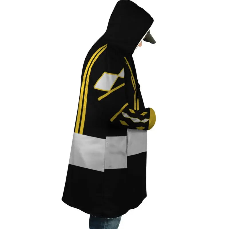 Black Ranger Hooded Cloak Coat