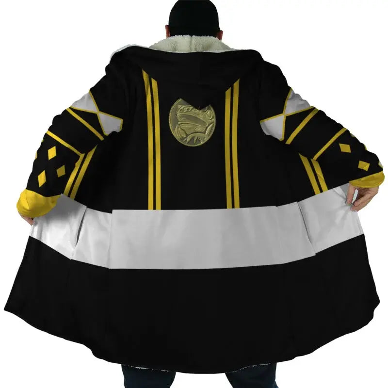 Black Ranger Hooded Cloak Coat