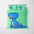 Blue Cute Dino Baby Comforter Set