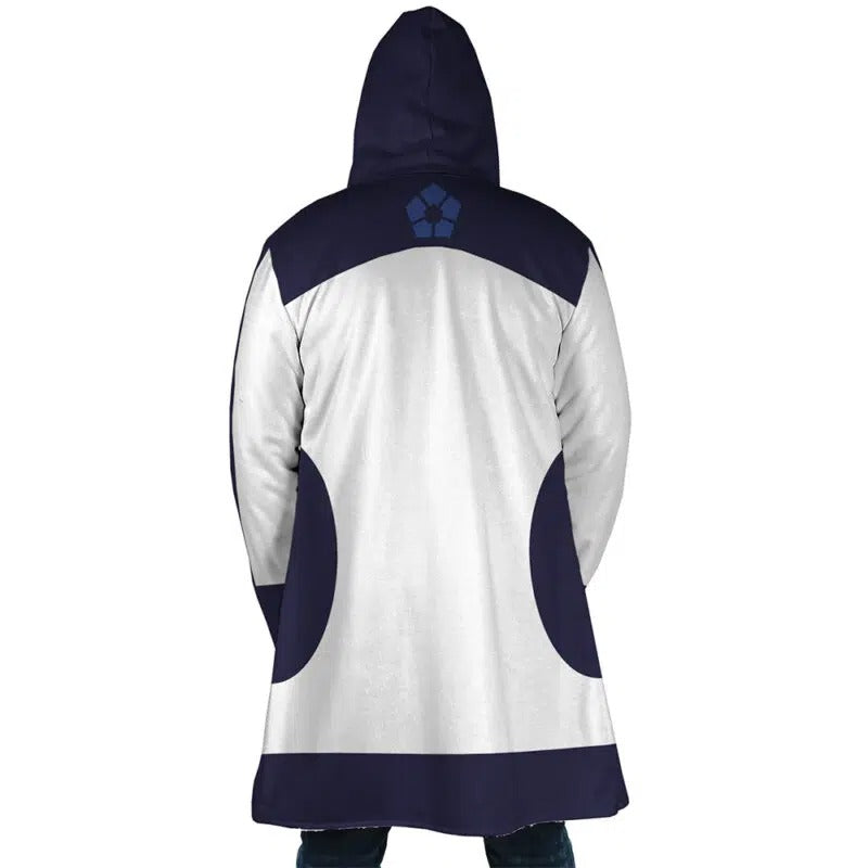 Blue Lok Hooded Dream Cloak Coat