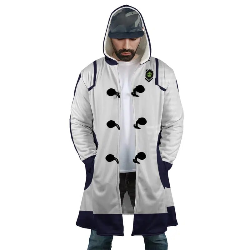 Blue Lok Hooded Dream Cloak Coat